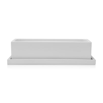 Rectangle Planter White