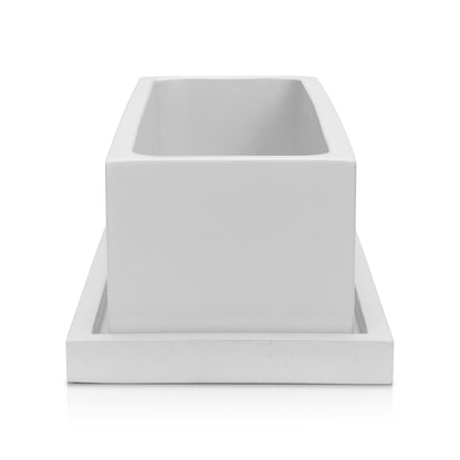 Rectangle Planter White