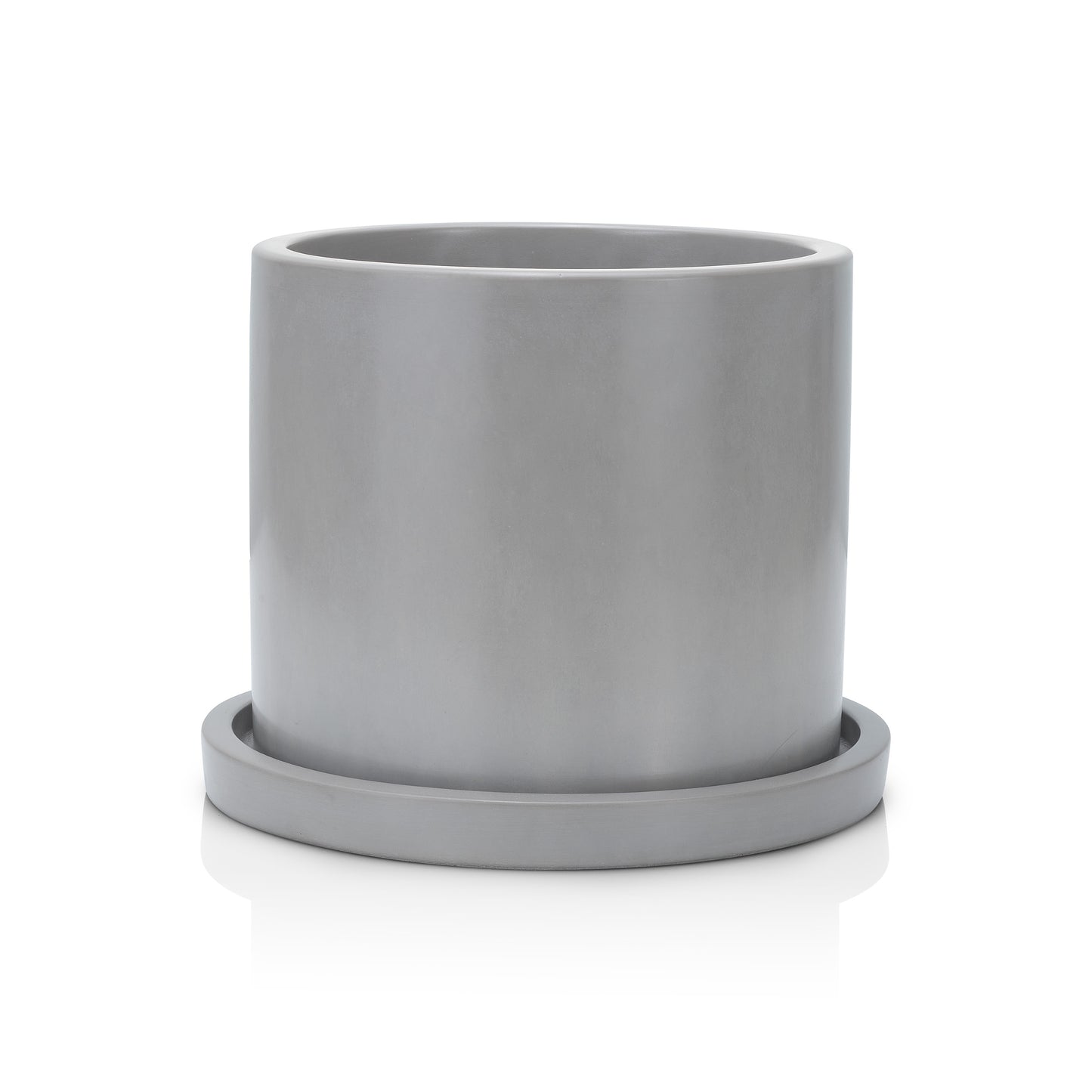 Round Planter Gray