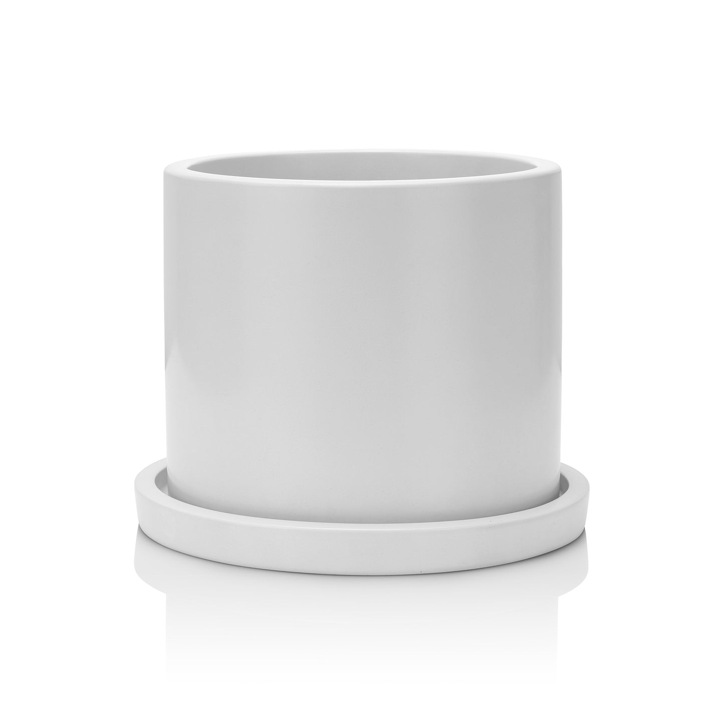 Round Planter White