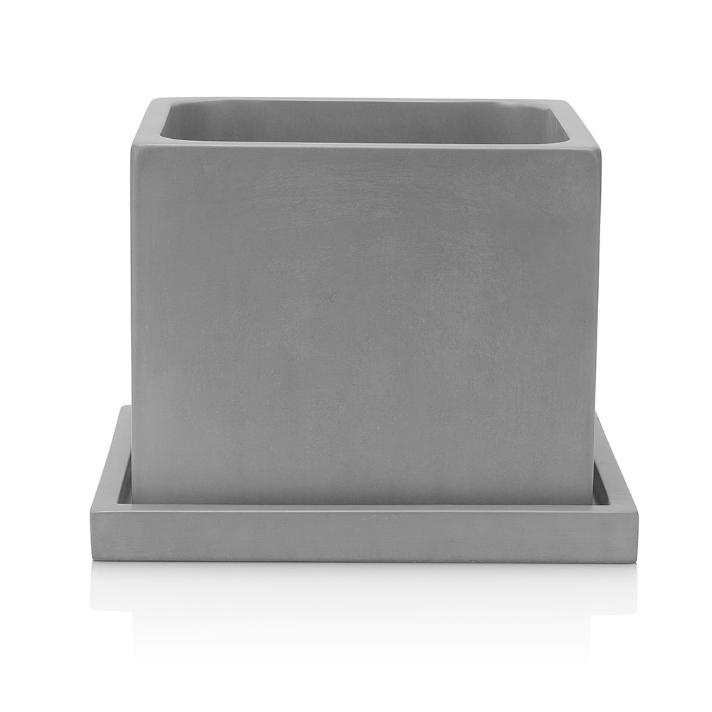 Square Planter Gray