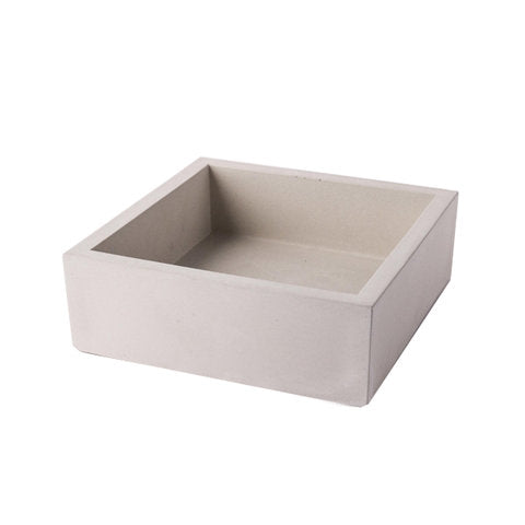 Concrete Cocktail Napkin Bin Gray