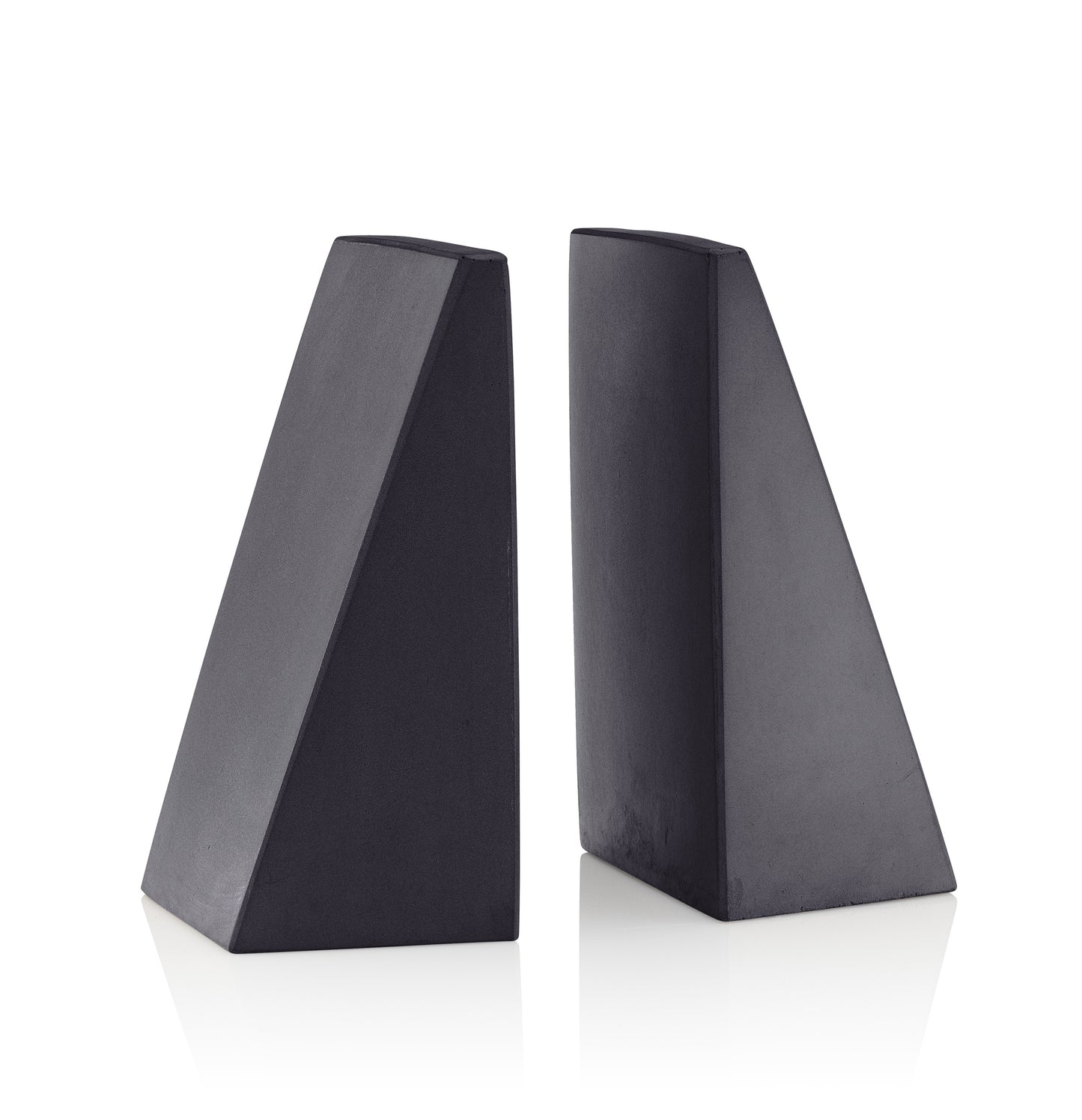 Angular Bookends Charcoal