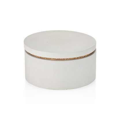 PLC White Concrete Classic Salt and Spice Cellar