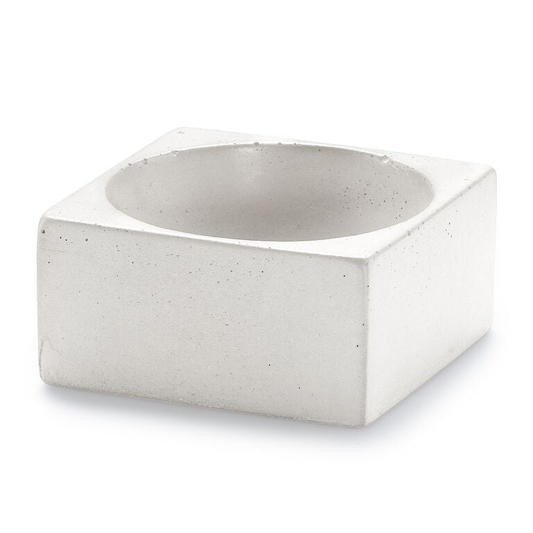 PLC White Concrete Square Pinchbowl