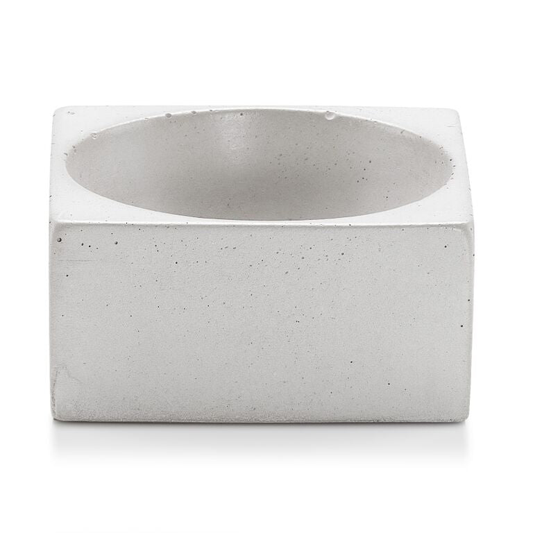 PLC White Concrete Square Pinchbowl