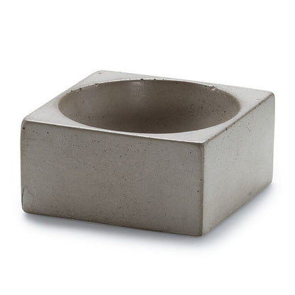 PLC Gray Concrete Square Pinchbowl