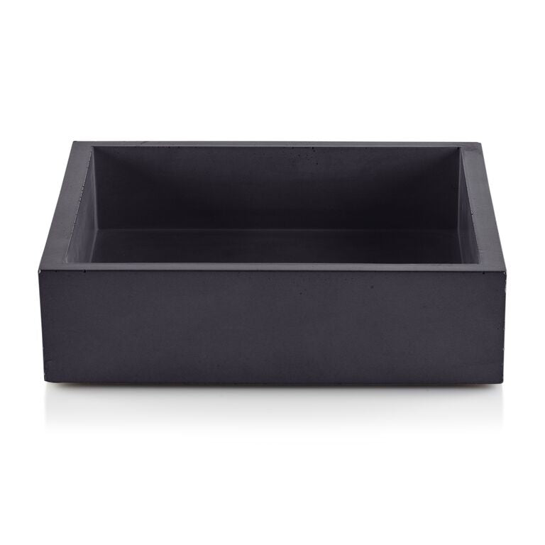 Concrete Napkin Bin Charcoal