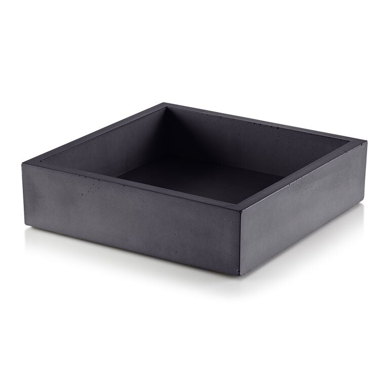 Concrete Napkin Bin Charcoal