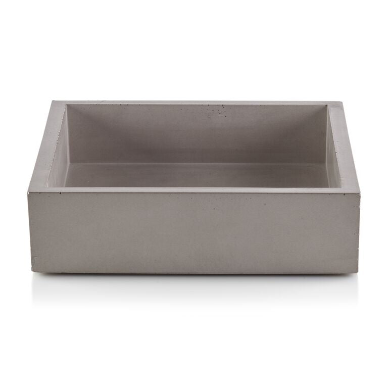 Concrete Napkin Bin Grey