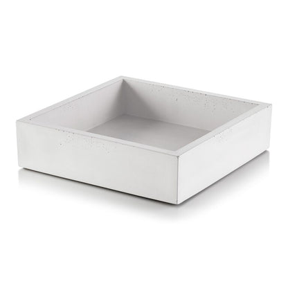 Concrete Napkin Bin White